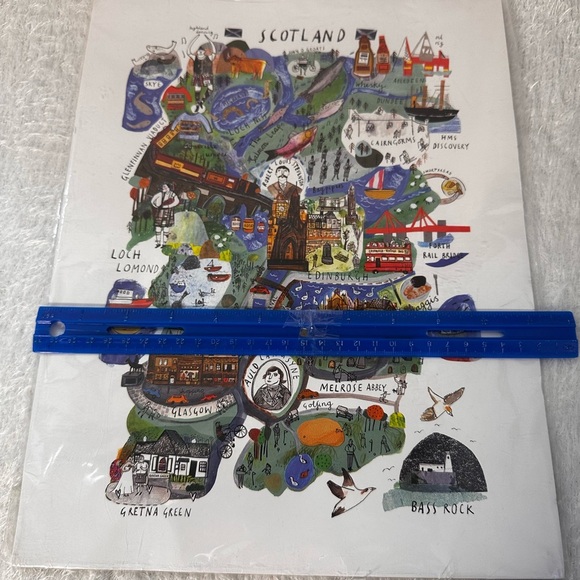 Scotland Illustrated Wall Art Print 🦢🌴☀️ - Picture 3 of 3